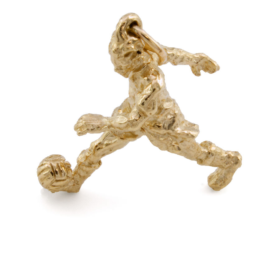 9ct gold 3.7g Footballer Charm